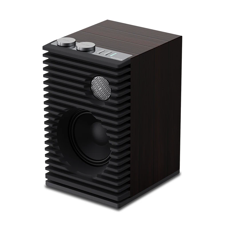 Home Retro Bookshelf Speaker 5 Inch 80w HiFi Wooden Home Theater Audio Player BT Channel Woofer Speaker