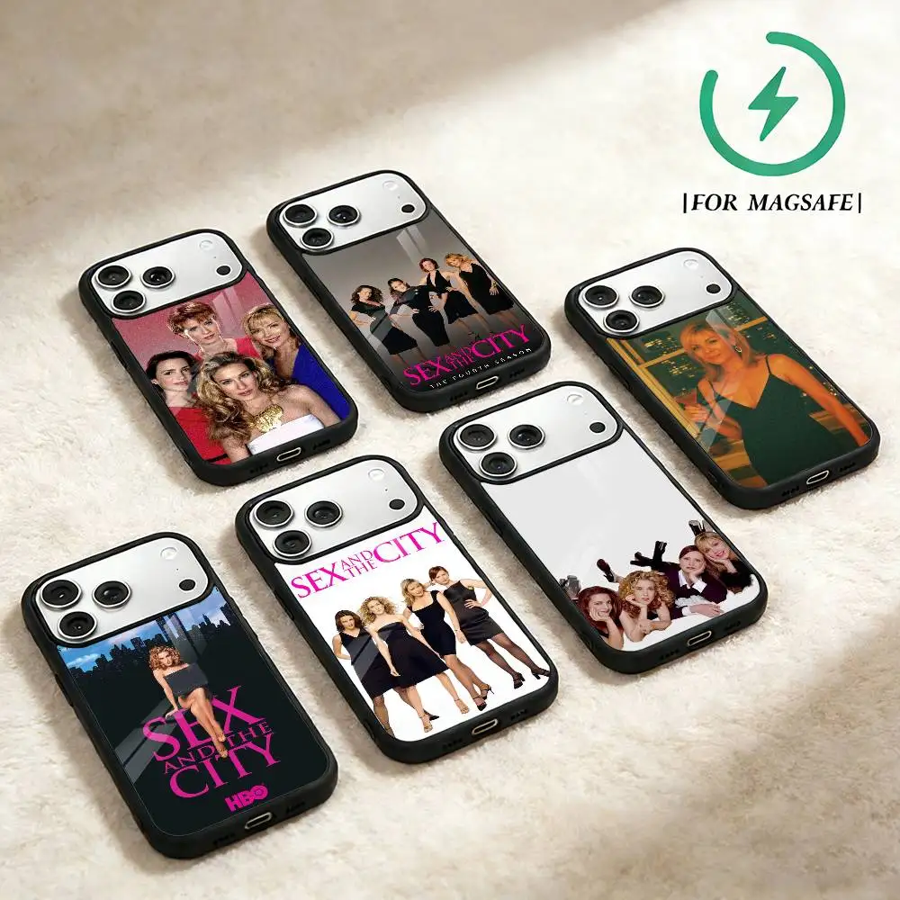 S-Sex and the City TV Show  Phone Case For iPhone 17,16,15,14,13,12,Plus,Pro,Max for Magsafe Magnetic Wireless Charging