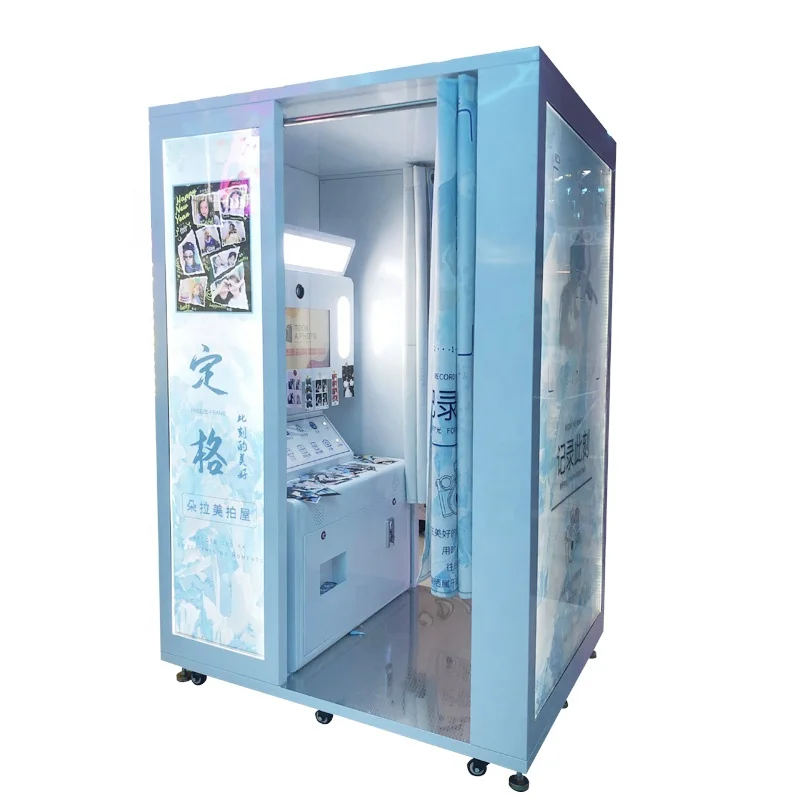 Self Service Photo Booth Comercial Take Album Instant Print Id Selfie Photobooth Machine Photo Booth