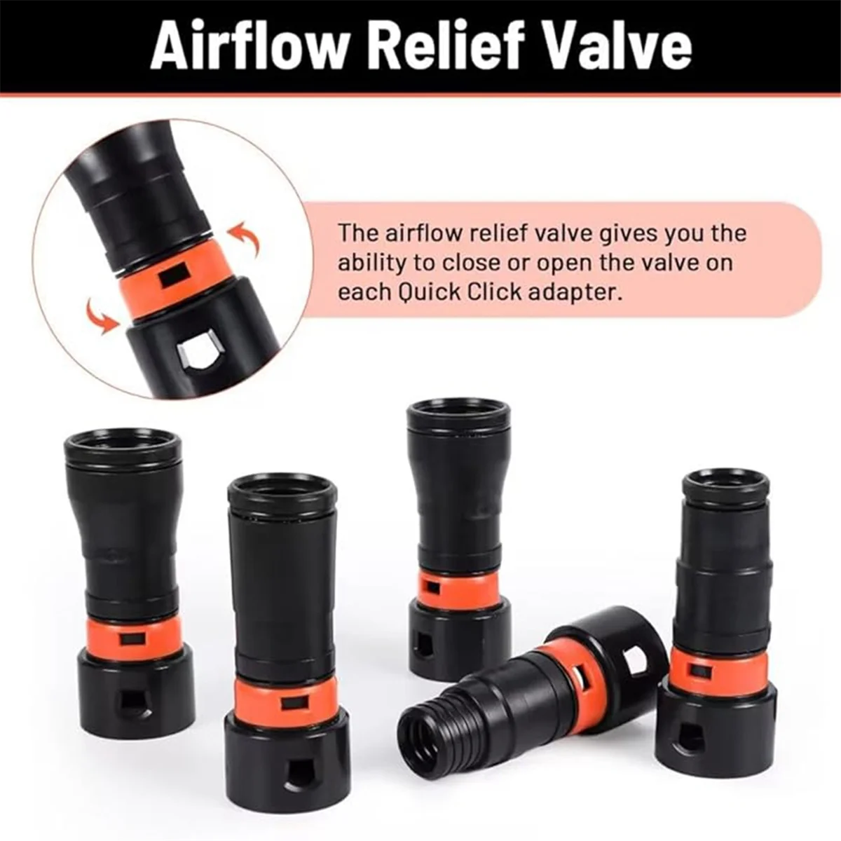 A002 Dust Collection Hose Adapter Kit(7pcs) for Most Woodworking Power Tools,,and Shop Vacuums, for Dust Collection