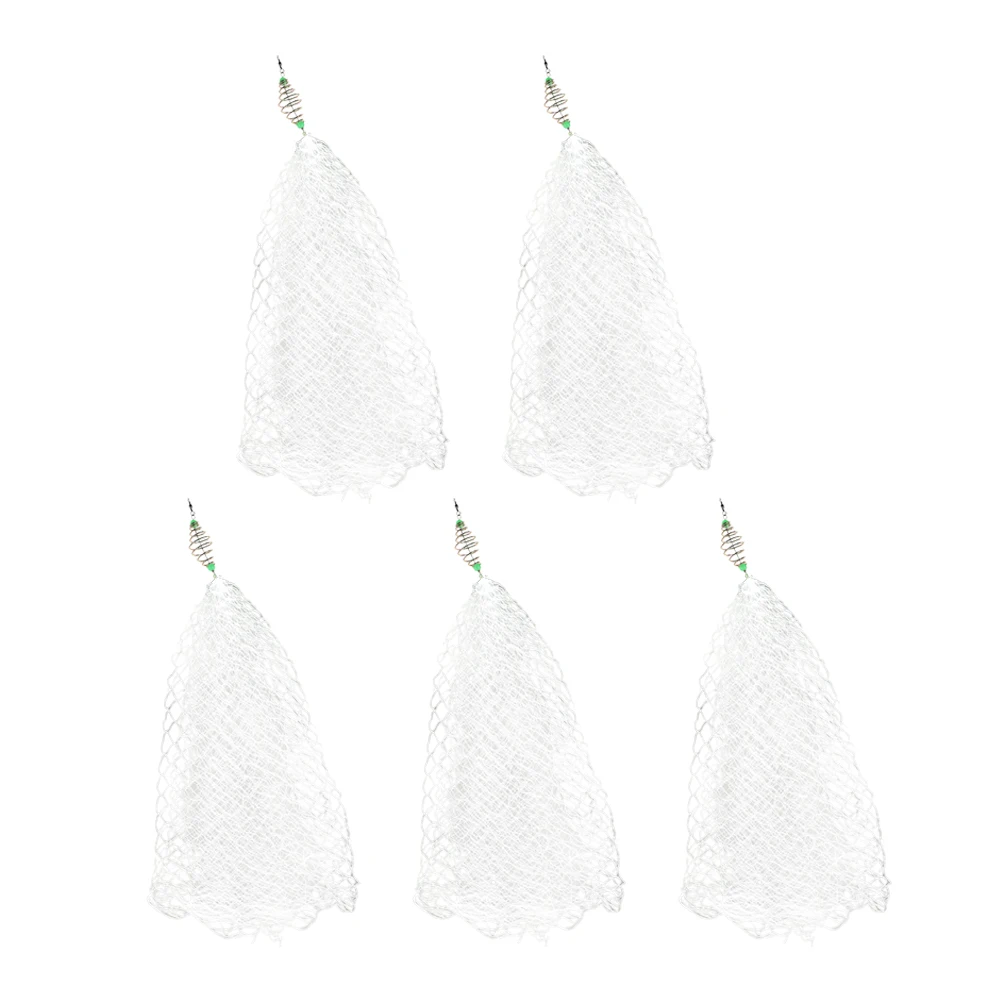 

5pcs Fishing Nets Foldable Nylon Portable Fish Catching For Outdoor Lakes Saltwater Professional Use Replacement Mesh