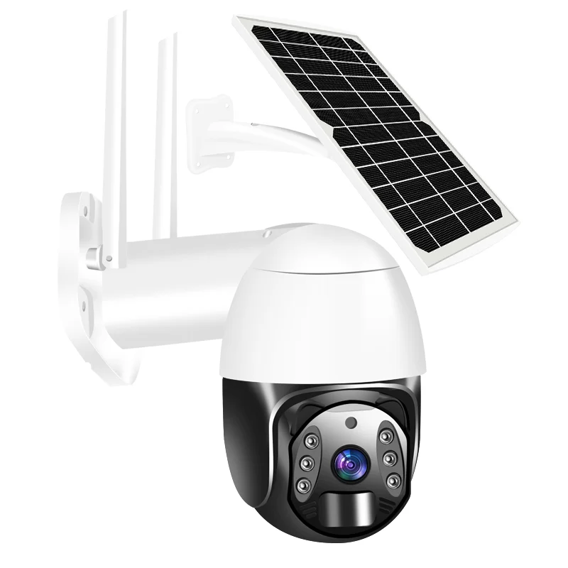 2MP 1080P Tuya APP Solar Power Full Color WIFI/4G  PTZ  IP Dome Camera AI Humanoid Detection  Home Security CCTV Baby Monitor