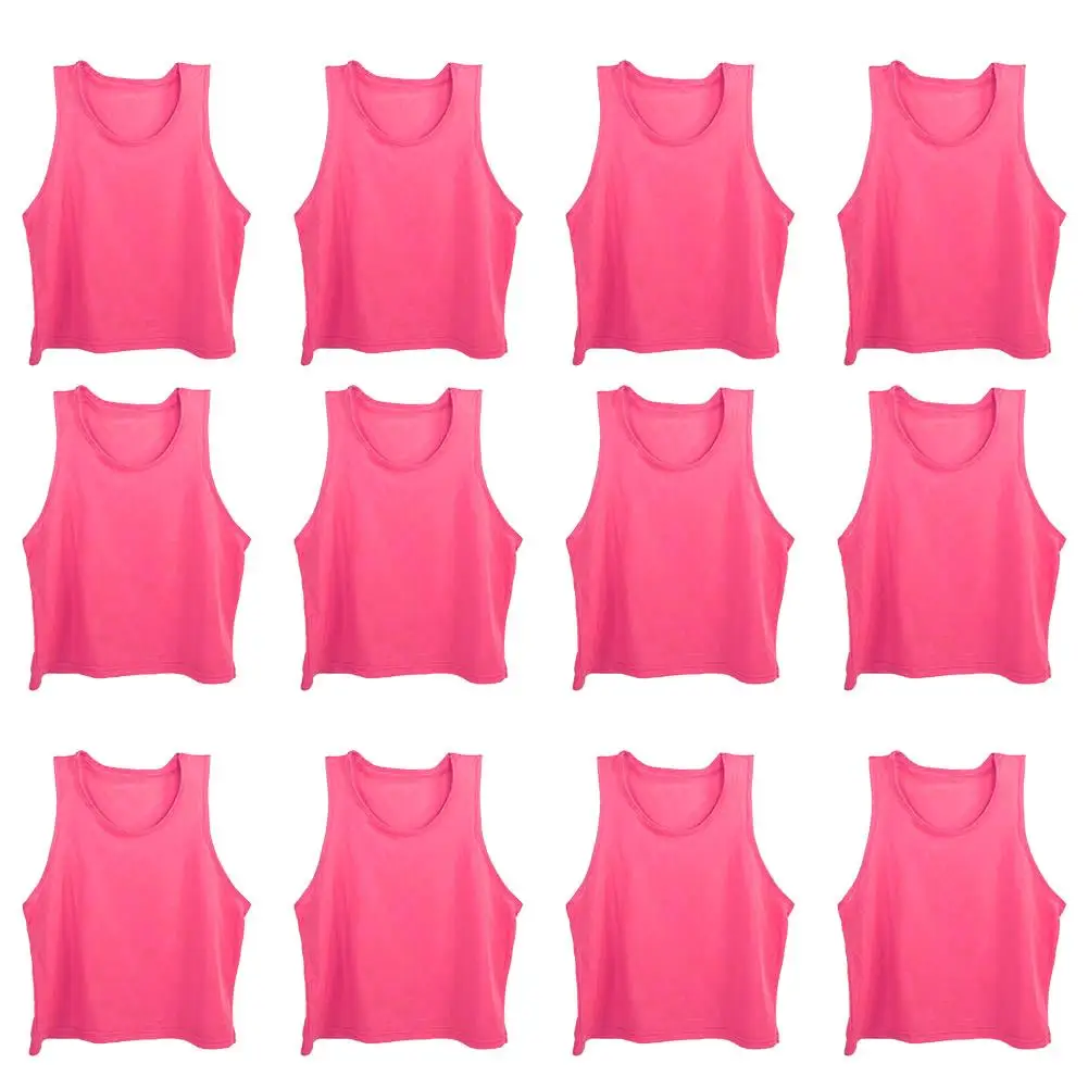 

12Pcs Kids Soccer Training Vest Quick Dry Football Jerseys Sport Scrimmage Practice Pinnies