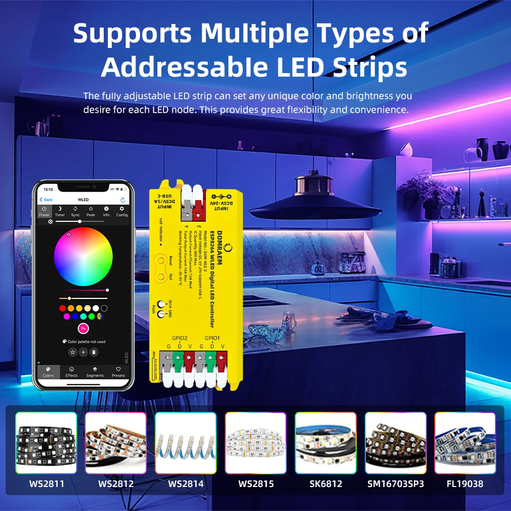 DOMRAEM DIY WLED 컨트롤러 ESP8266  - Esp8266 리뷰 및 가격