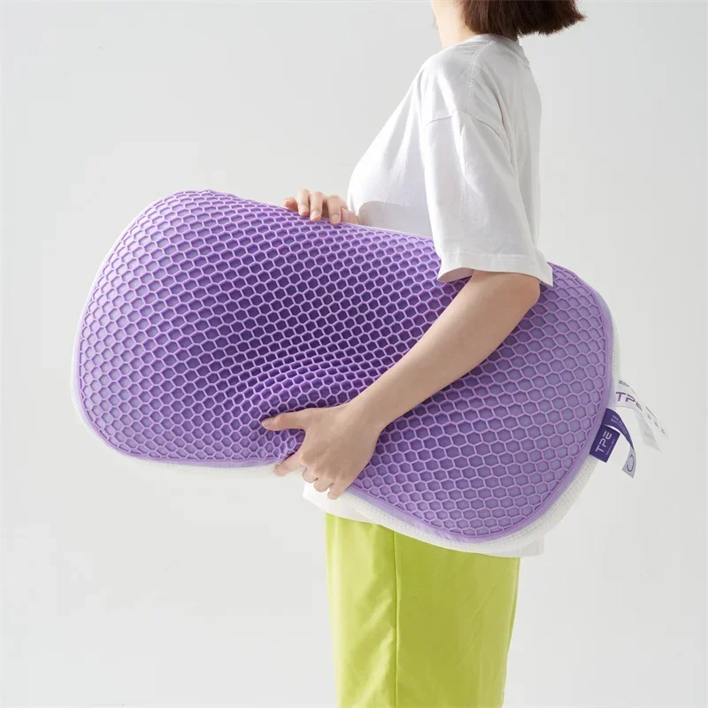 Pressure Release Pillow No Pressure Deep Sleep Neck Protection Breathable Water Wash Slow Rebound Memory Cotton Plaid