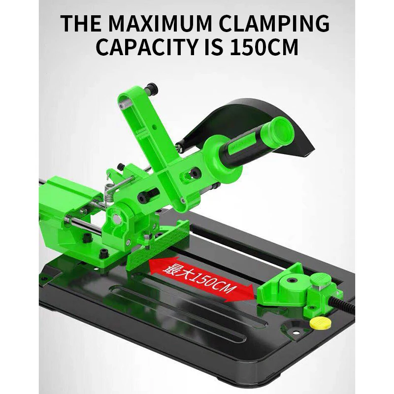 New Pull Rod Type Angle Grinder Bracket Angle Grinder Bracket Cutting Machine Bracket Maximum Clamping 150CM Aluminum Alloy