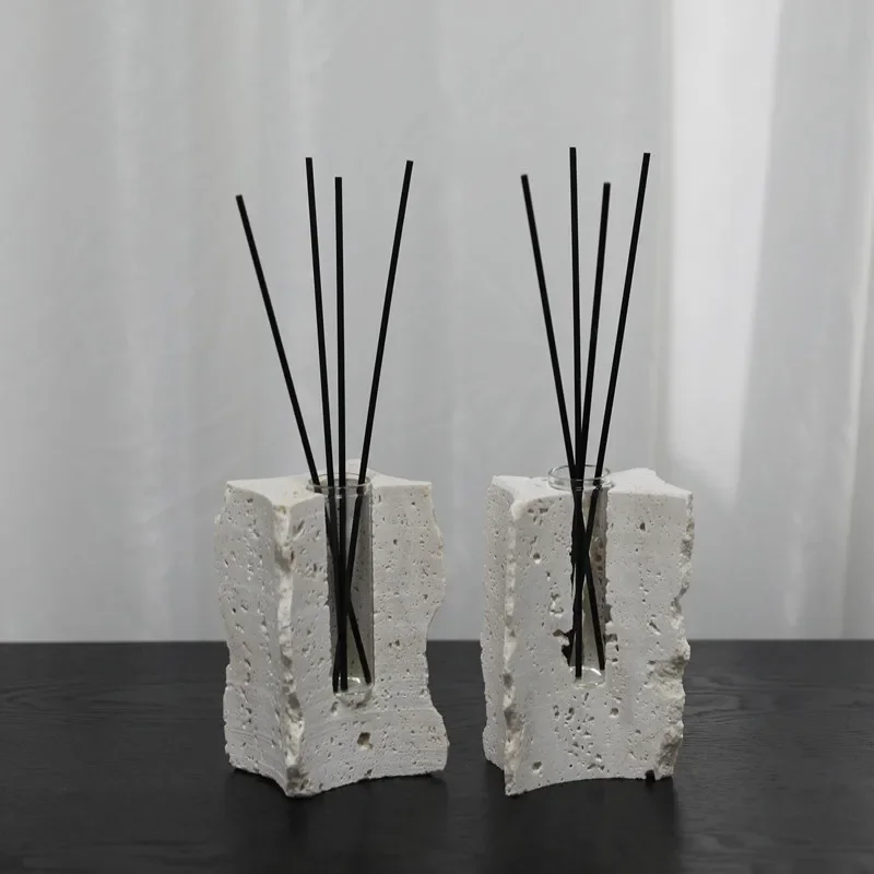 Natural Marble Aromatherapy Bottle, Household Essential Oil Aromatherapy Diffuser, Volatile Stick, Room Aesthetic Decoration
