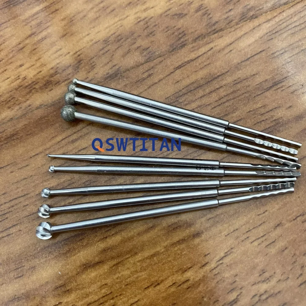 Orthopedic Micro Diamond Polishing Burr Stainless Steel Cutting Burr ENT Neurosciences Cutting tool