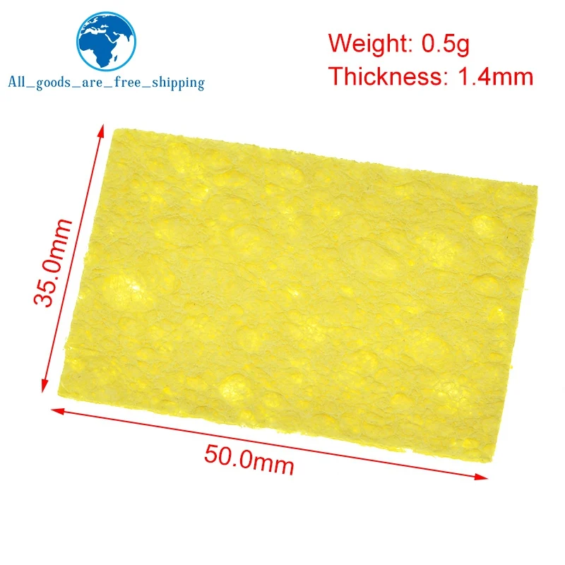 High quality 10/30Pcs High Temperature Resistant Sponge Electric Iron Tip Cleaning Sponge Rectangular 3.5CM*5CM