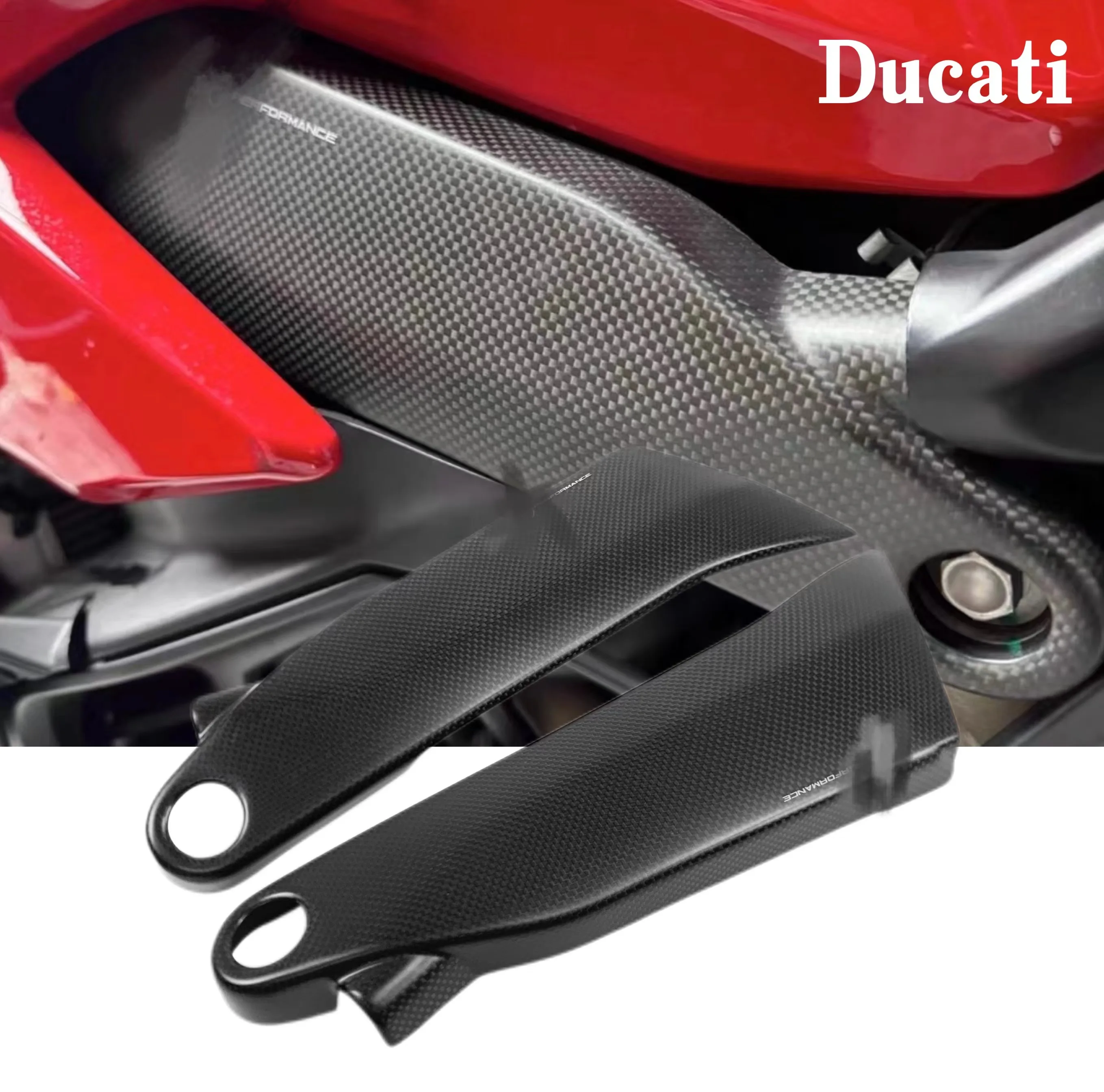 For Ducati Street Fighter V4 V4S V4SP Modified Carbon Fiber Shell Accessories Main Frame Cover Anti Heat Insulation