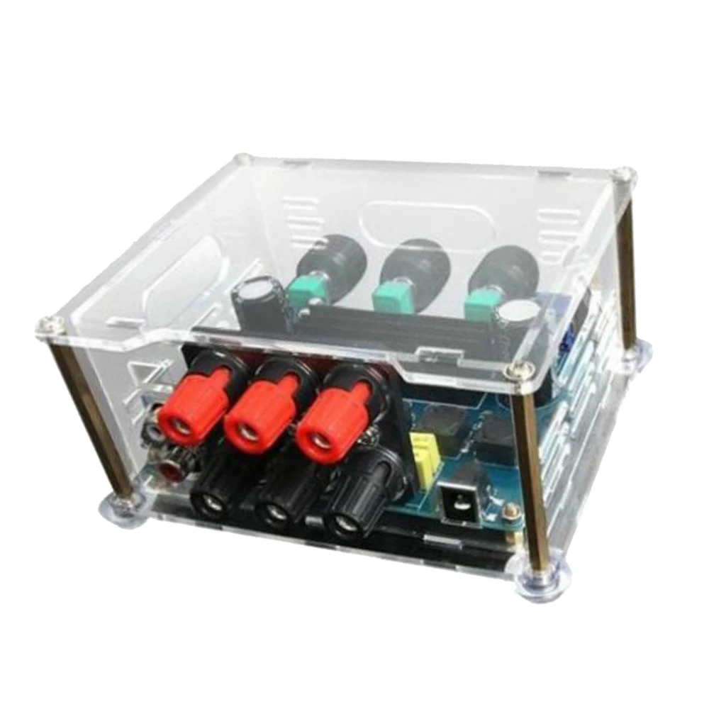 Large Capacitor Stereo Audio Amplifier TPA3116D2 2.1 HIFI Subwoofer Booster Acrylic Cover for Quality Home Listening