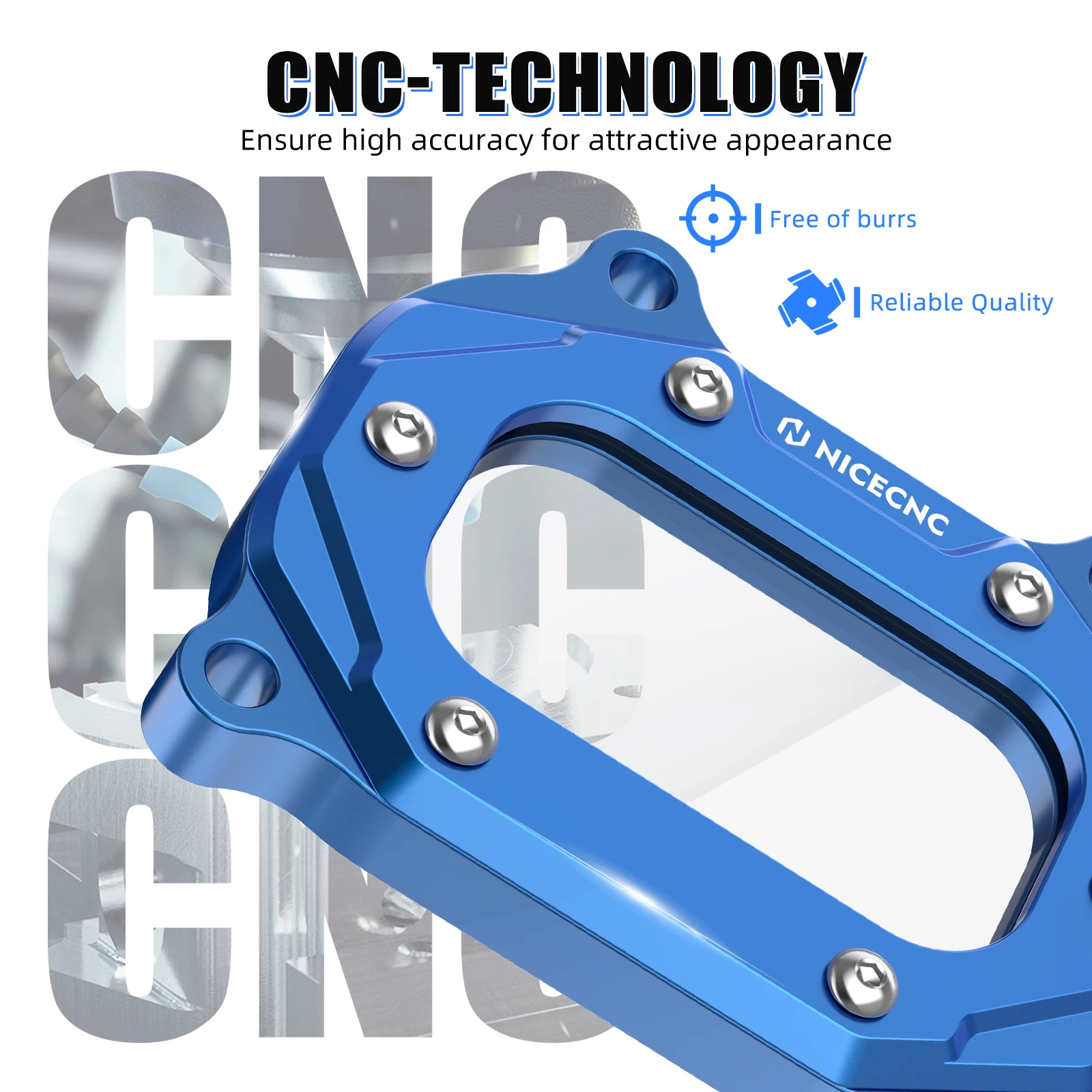 NICECNC Raptor 700 실린더 헤드 사이드 커버 Yamaha Raptor 700R Grizzly 700 550 Rhino700 Kodiak700 Kodiak700 ATV 엔진 커버