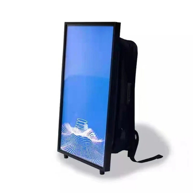 Backpack mobile advertising machine shoulder back outdoor marketing good helper