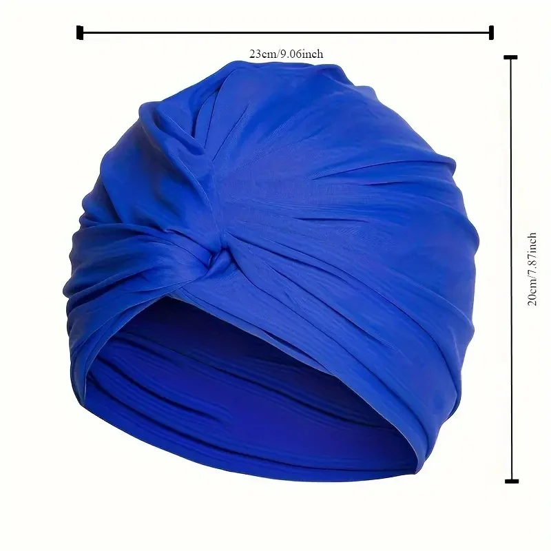 1 Stück rutschfeste Badekappe für langes, lockiges, dickes Haar und Zöpfe – perfekt für Strand und Pool mit flexibler Passform – Detail 1