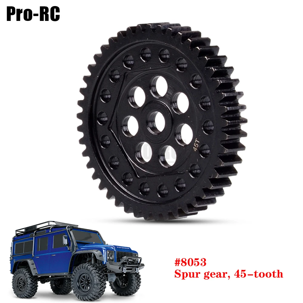 1Pcs 8053 HD Harden Steel Spur Gear 45-tooth 0.8Mod (32P) for 1/10 Traxxas TRX-4 TRX4 TRX-6 TRX6 RC Crawler Car Part