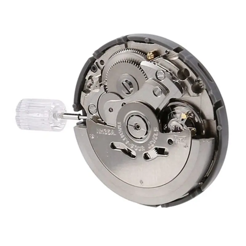 & AT27  NH35A NH35 Movement High Accuracy Mechanical Watch Movement Date At 3 Datewheel 24 Jewels Automatic Self-Winding
