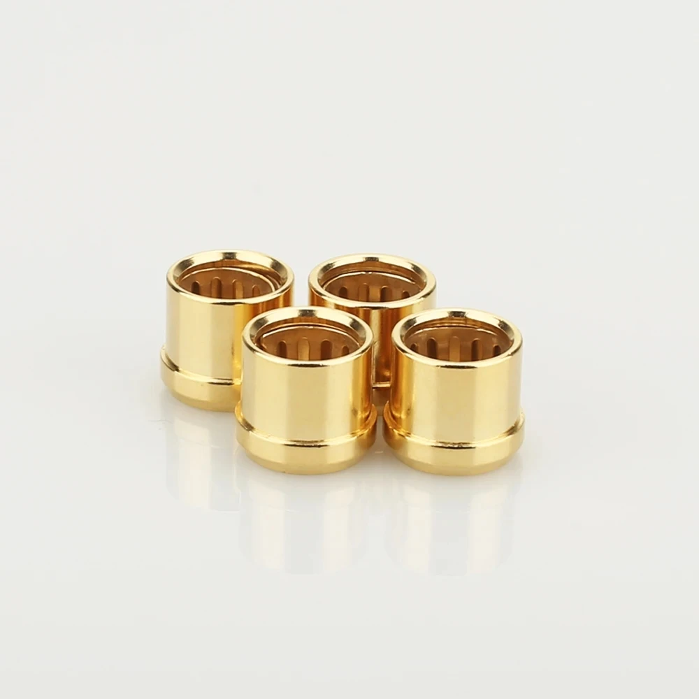 8PCS Rhodium Gold Plated RCA Cap Plug Short-Circuit Socket Phono Connector RCA Shielding jack socket protect cover caps