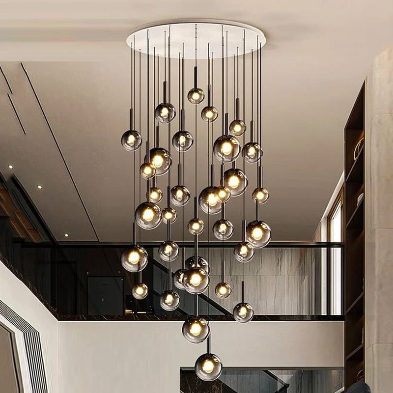 

Nordic home decoration, stair chandelier, living room and dining room Pendant lights, ceiling light, indoor lighting