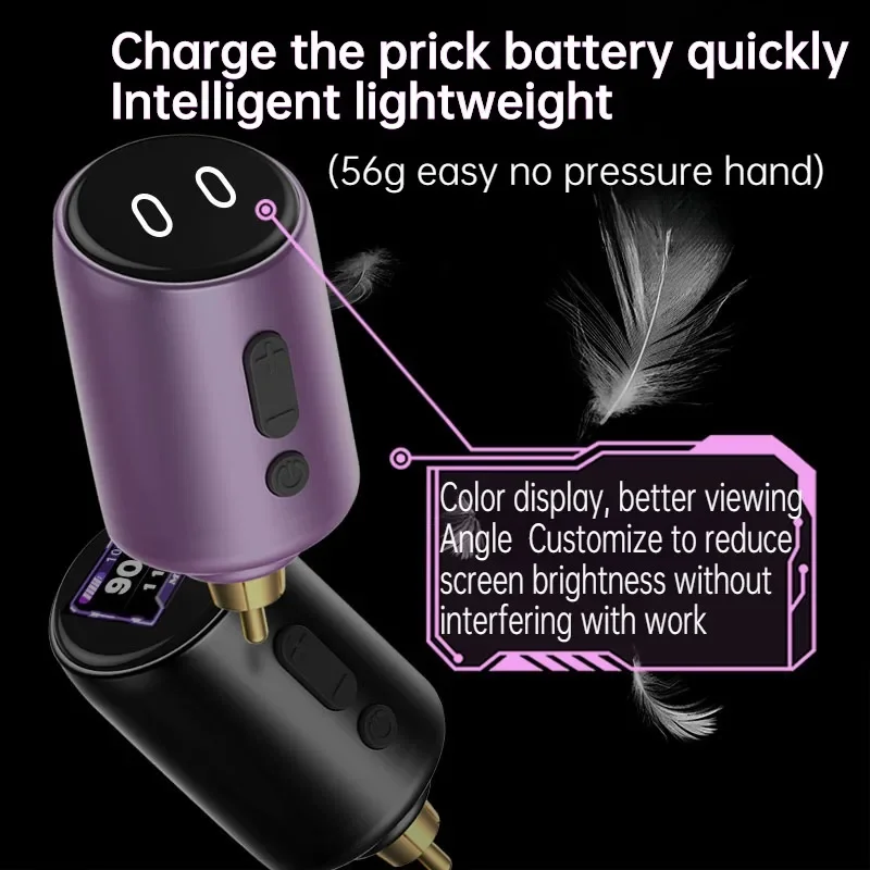 

Multi-function Fast Charge Point Skew Color Screen Wireless Tattoo Battery Tattoo RCA Power Laser High Power Fast Charge Source