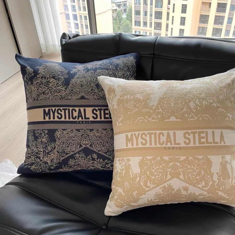 

Роскошная Подушка Рождество ограниченный выпуск Счастливая звезда цветок буква логотип Подушка без подушки наволочка для подушки украшение для дома