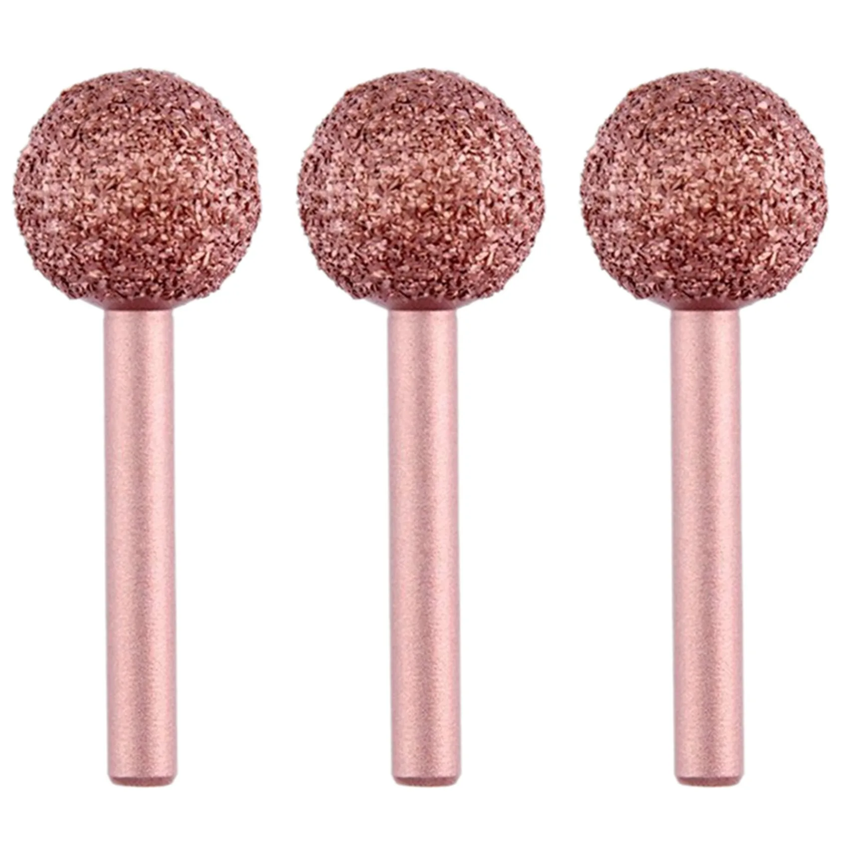 AC88-3X Car Tire Repair Grinding Head Coarse Grit Buffing Wheel With Linking Rod Tire Repair Tools 22Mm Ball With Round Rod