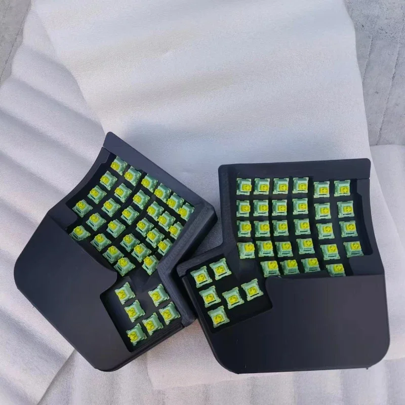 Kinesis-Kit de teclado Split sem fio, Qmk Setting, Hot-swap Vial Key, Change10-Layer Layout Layout, Design de Shell Impresso 3D, 2.4g