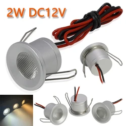 Kryty 2W reflektor Led DC12V Mini Downlight z przyciemnianiem wpuszczany reflektor IP65 z aluminiową szafką na schody