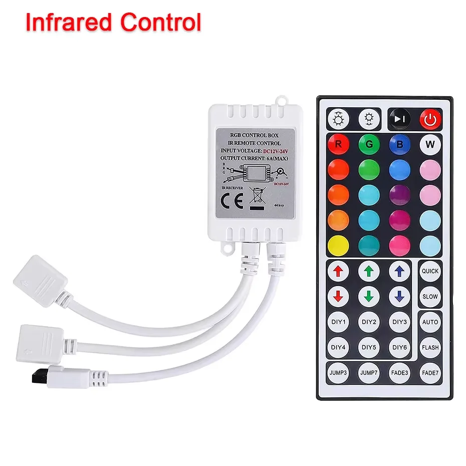 

Tuya Smart RGB Controller 12V for LED Strip Lights Dimmer 5050 2835 Tape IR / Bluetooth / WiFi Controller Work with Alexa Google