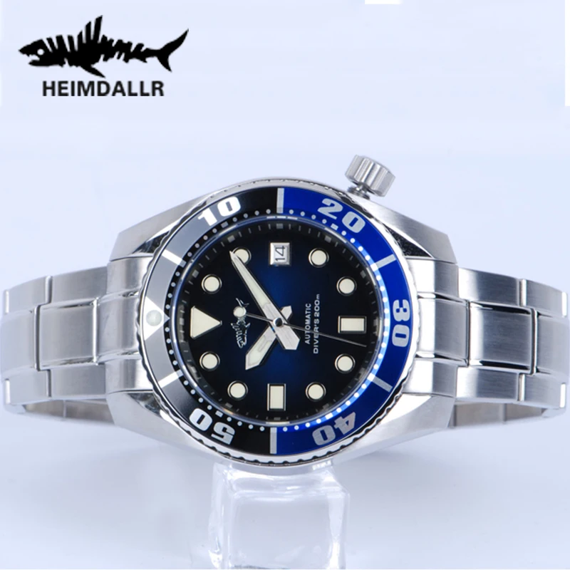 Heimdallr маленькие мм Water Ghost часы для дайвинга C3 светящиеся NH35A автоматические механические часы с сапфировым стеклом 200 м водонепроницаемые мужские часы