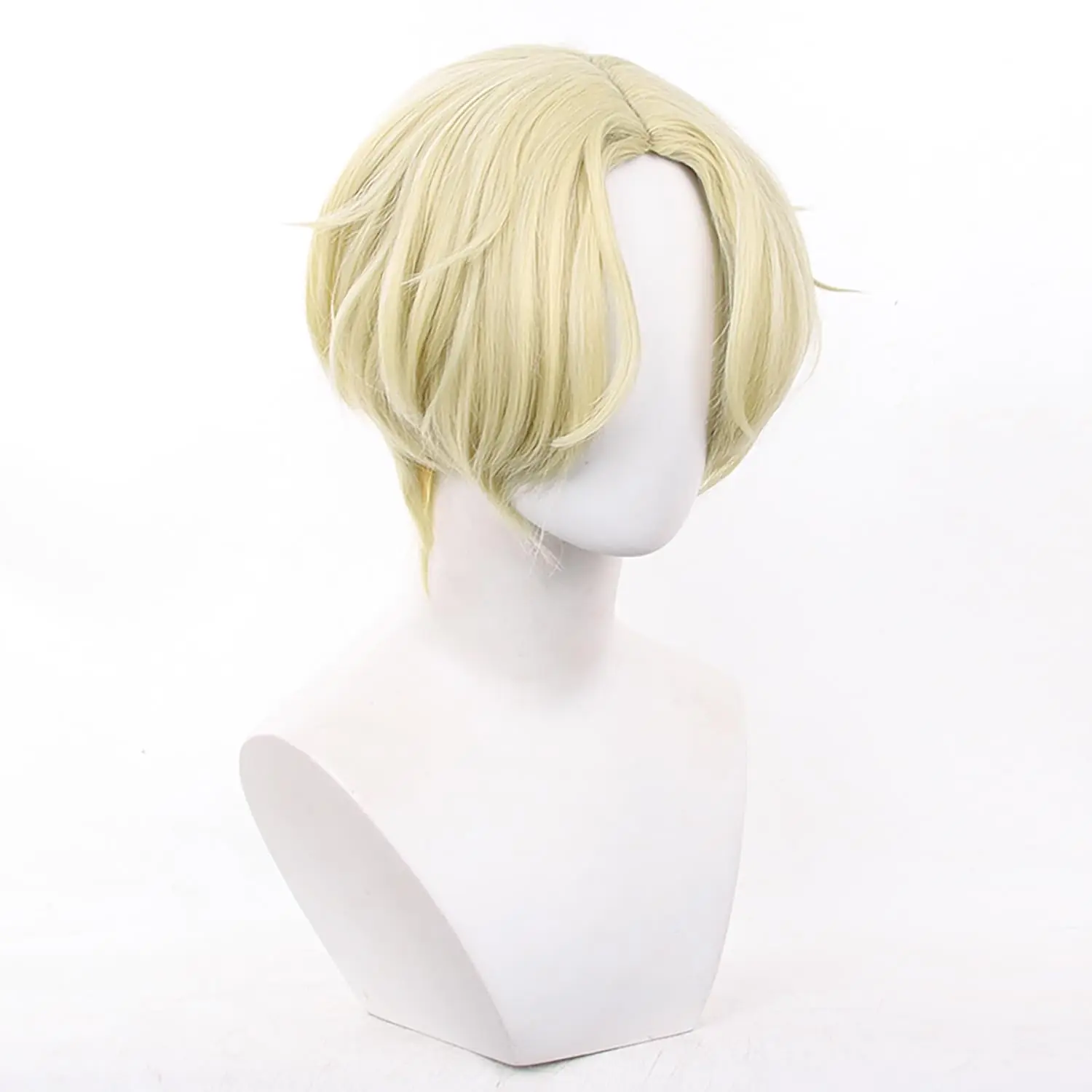 Men Game Alien Stage Cosplay Luka Short Gold Heat Resistant Synthetic Hair Wigs