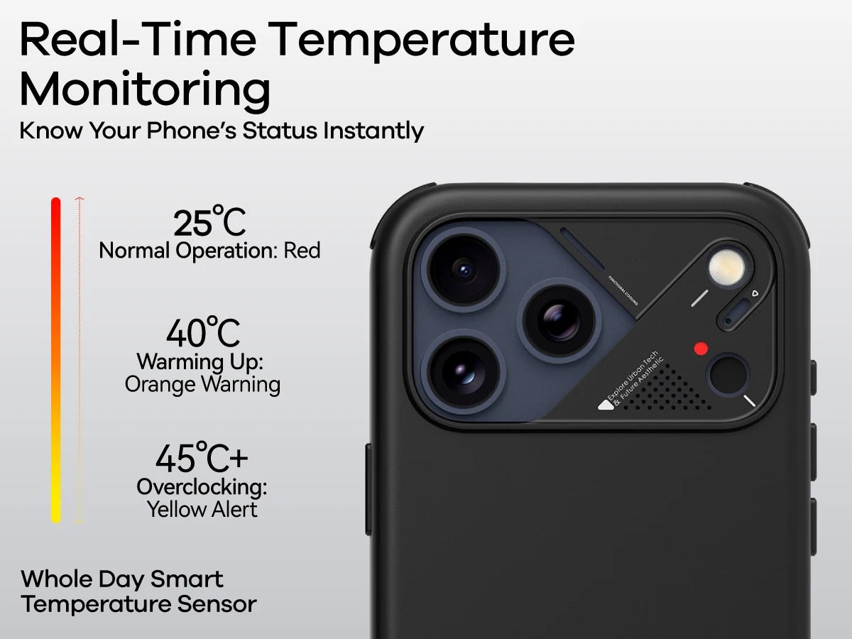 AULUMU A17 충격 방지 케이스 슬림 리얼 쿨링 알루미늄 카메라 프레임 다층 복합 보호 ip17Pro / ip17Pro Max용