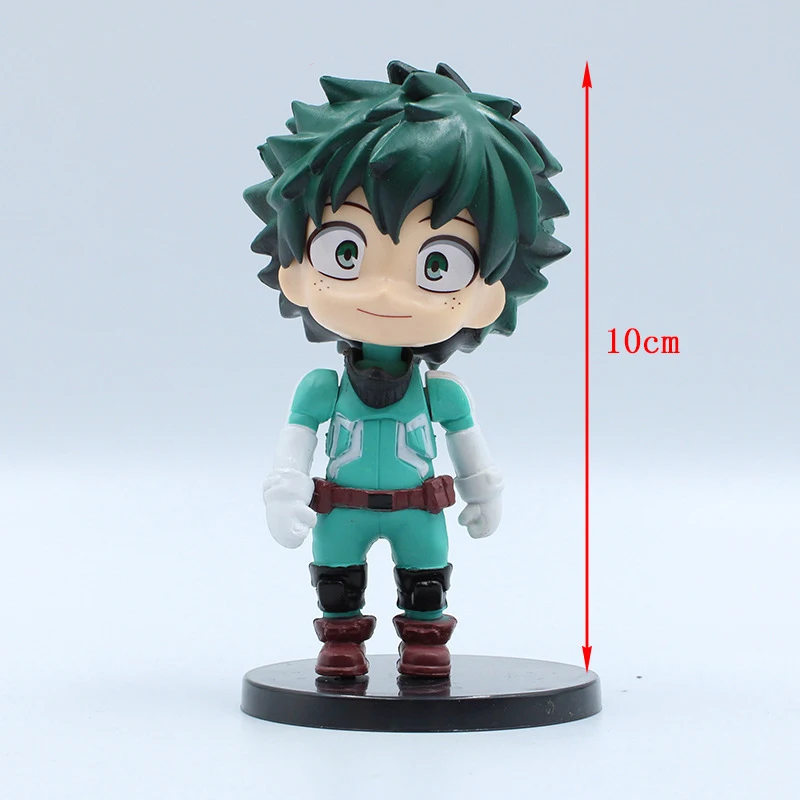 Figura de ação My Hero Academia para criança, Midoriya Izuku Todoroki Shoto, modelo móvel, coleção doméstica, enfeite de carro, brinquedos, 10cm