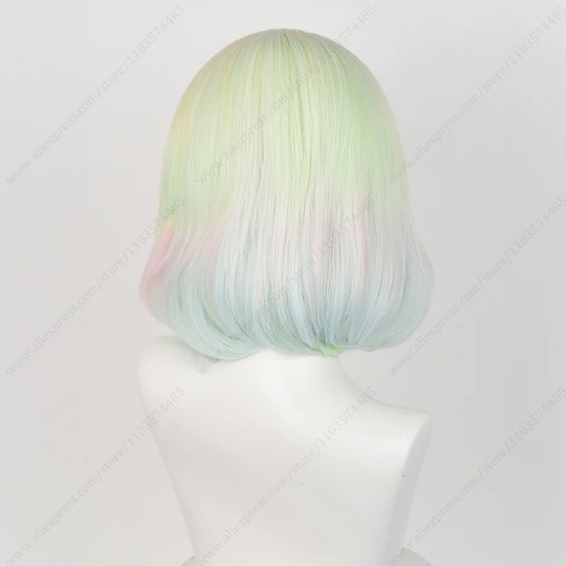 Houseki no Kuni Diamond Cosplay Wig 33cm Short Mixed Color Heat Resistant Synthetic Wigs