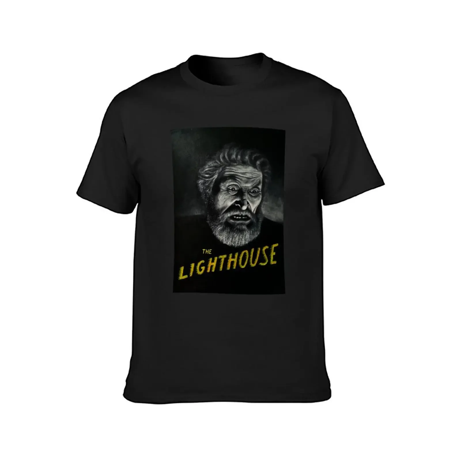 Willem Dafoe - The Lighthouse Oil Painting T-Shirt blacks blue archive clothing for men