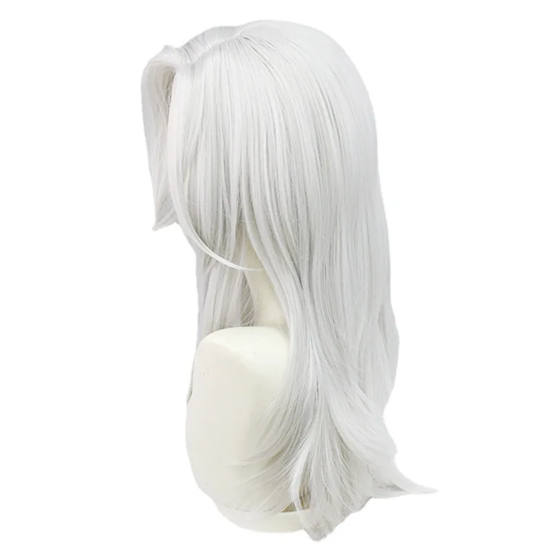 Genshin impacto cyno cosplay peruca prata cabelo longo para homens e mulheres halloween masquerade festa prop cosplay acessórios