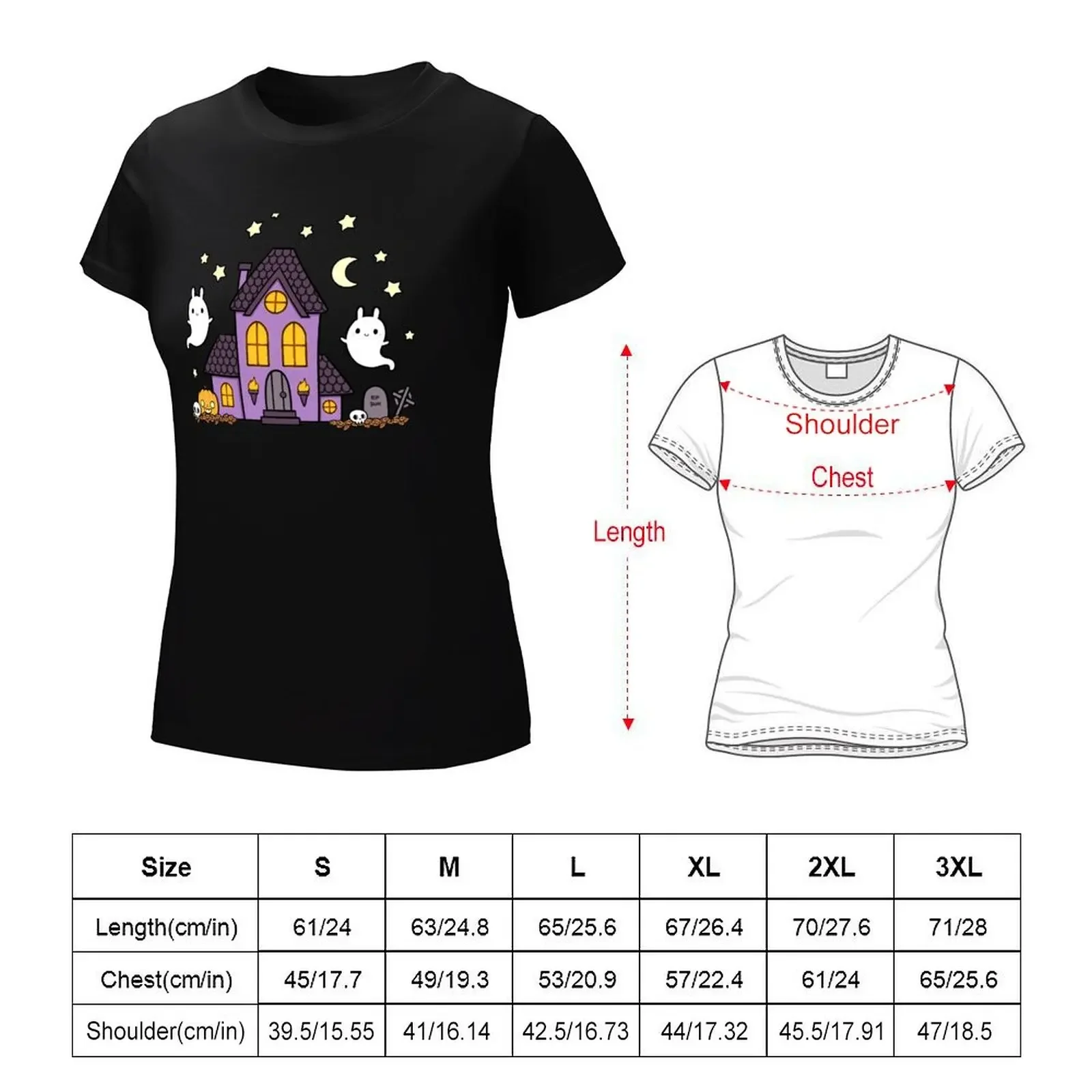 Home Sweet Haunted Home Nikury T-shirt hippie clothes kawaii clothes cute tops summer blouses woman 2024