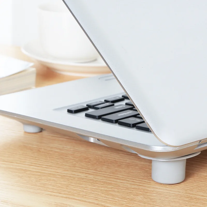 New 2Pcs Big + 2Pcs Small Laptop Notebook Cooler Stand Skidproof Pads