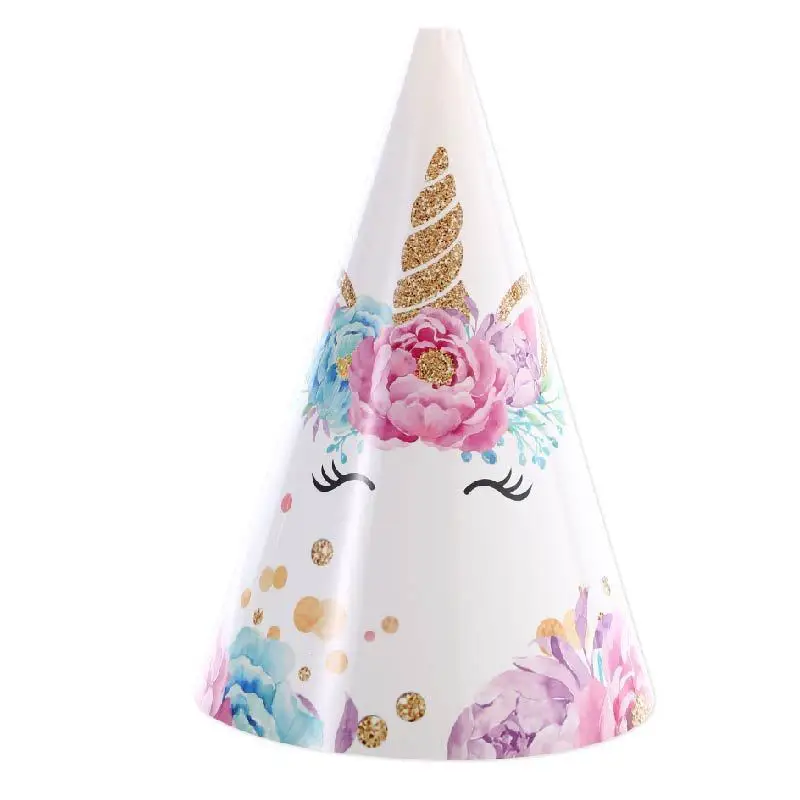 Conjunto de talheres de unicórnio para festa de aniversário infantil, prato de papel descartável, copo de papel de tecido, suprimentos de aniversário para crianças