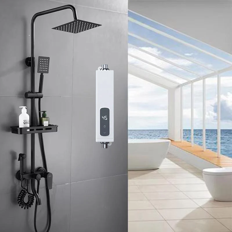 220V 5.5kW Digital Display Electric Instant Water Heater For RV Outdoor Garage
