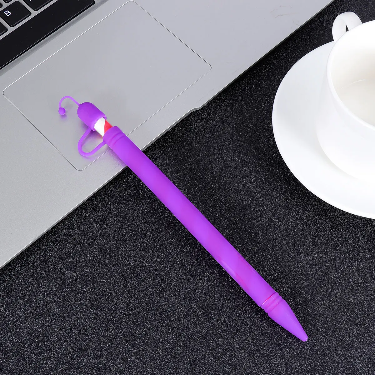 

Silicone Stylus Grip Protective Cover Ergonomic Anti Slip Lightweight Purple Case Holder For Pencil Touchscreen Pen