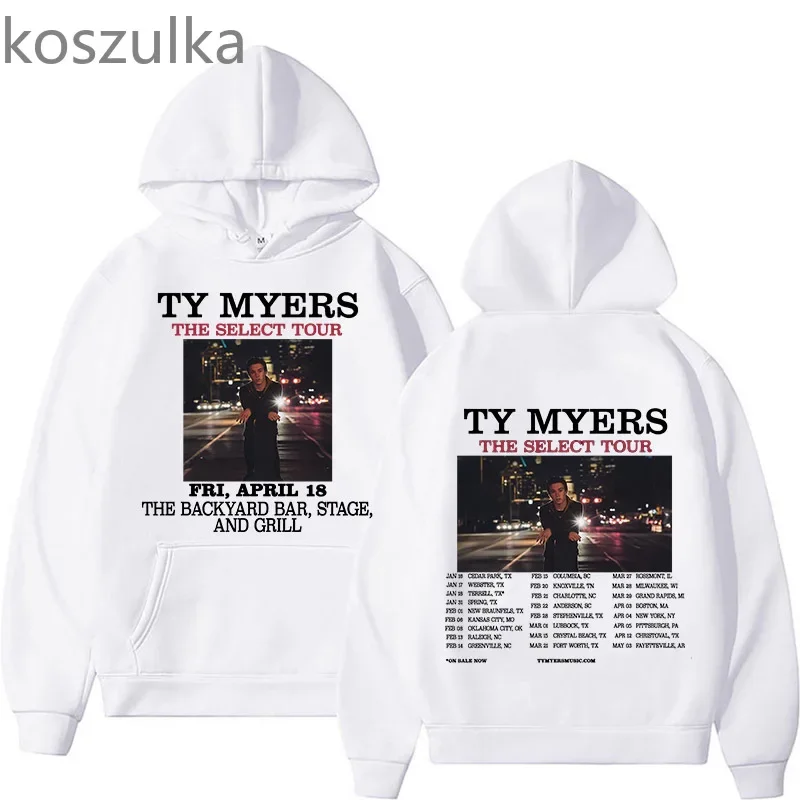 Ty Myers The Select Guitar Hoodie Sweatshirts Fashion Men Women Tour Hoodies Printing Streetwear Harajuku Casual Unisex Pullover