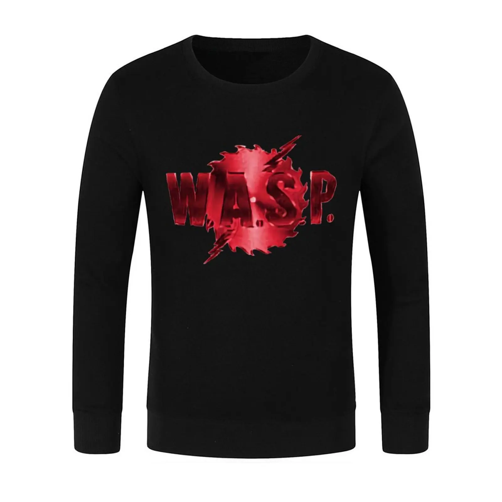 wasp band logo Pullover men's clothes korean autumn clothes aesthetic clothing men's sweat-shirt set sweatshirts men