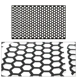 Honeycomb Car Sticker Cut-out Hollow Auto Lamp Film Grid Side Shield Headlamp Taillight Film Decals Car Wrap Sticker 48*30cm