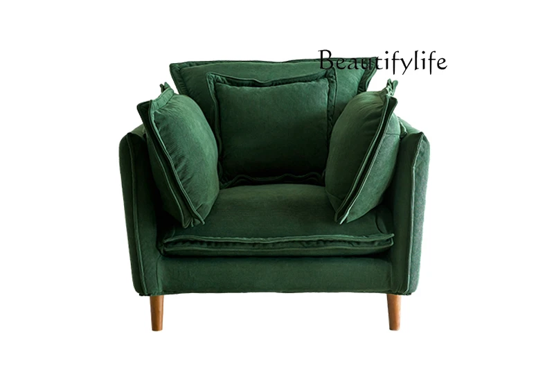 

Nordic Japanese Corduroy Single Sofa Living Room Single Casual Lazy Sofa Chair