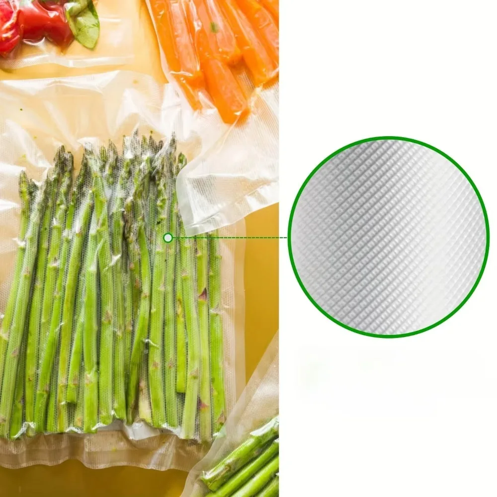 Vacuum Bags for Food 50/100pcs Food Vacuum Packaging Storage Bags for Vacuum Sealer Thicker Food Fresh Keeping Sealing Empty Bag