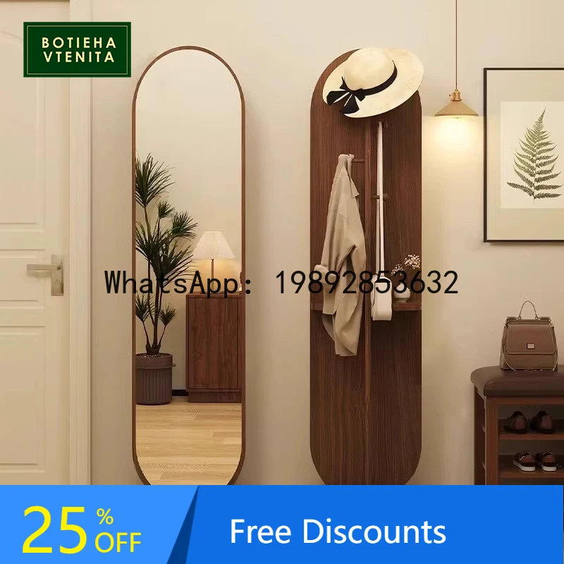 

YFY Rotatable Full-Length Floor Mirror for Home Bedroom with Integrated Clothes Rack and Dressing Mirror