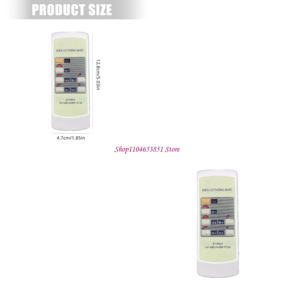 Intuitived Button Layout Remote Controller for VINAWIND QT1400/X Ceiling Fan Various Models Easy to Use 