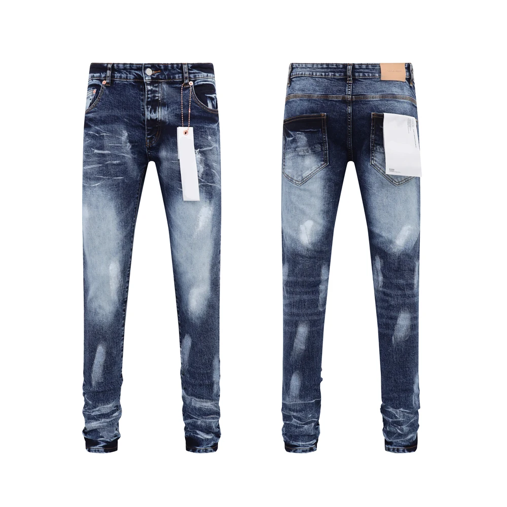 

New Fashion Jeans American Y2k Pants Hip Pop Men's Clothing Denim Pants Man Washing Blue Casual Four Season Daily Jeans Pants