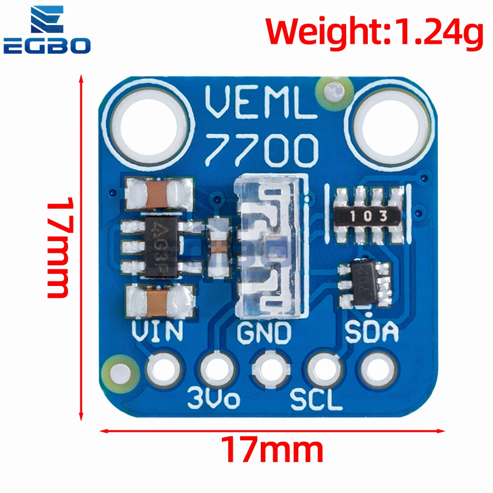 VEML7700 Ambient Light Sensor Module 120k Lux Light measuring Sensor Board 3.3V 5V I2C IIC Interface for Arduino Raspberry Pi