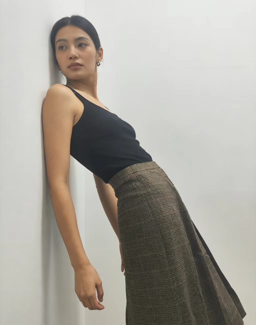 fenggejiwo Women's Wool Skirt  Skirt High Quality A-line Skirt